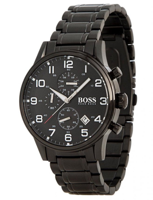 Mens Hugo Boss Aeroliner Chronograph Mens Black Watch - HB1513180